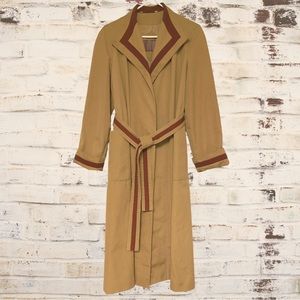 Vintage Etienne Aigner Vintage Tie Waist Trench Coat - Size 8